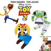 男童秋长袖 空调服 巴斯光年蜘蛛侠服 薄款 纯棉睡衣玩具总动员胡迪