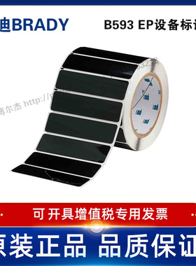THTEP174-593-.25BK定制代打印贝迪BRADY标识按键标签25.4×103.2