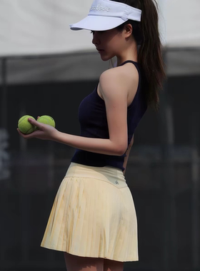 现货Alo Yoga运动百褶高腰网球带内衬轻盈透气W6289Grand Slam