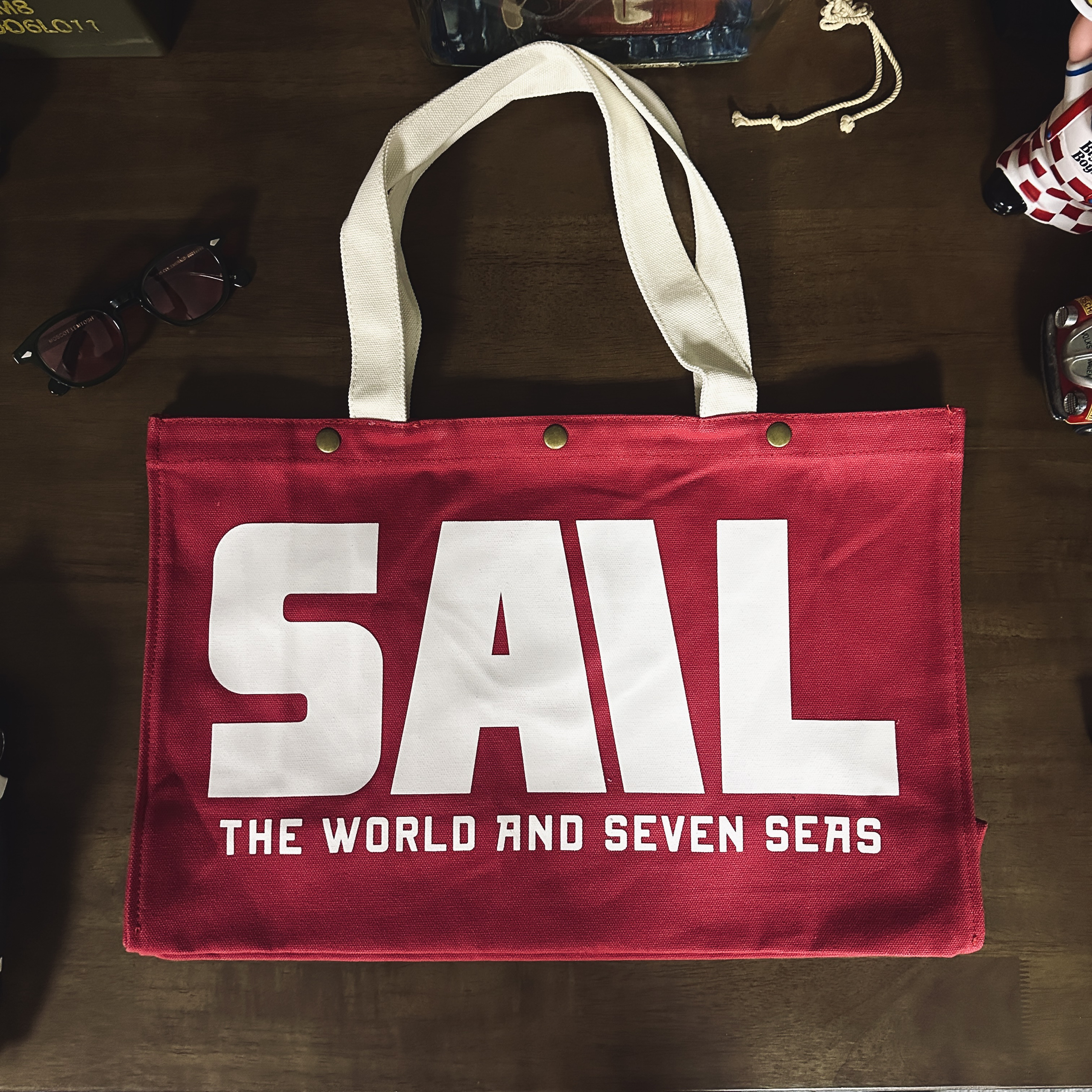 33oz SAILOR JOHNNY 多彩色美式复古重磅帆布托特包男女大容量单