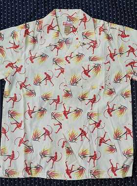 Cushman 25618古巴领满印衬衫