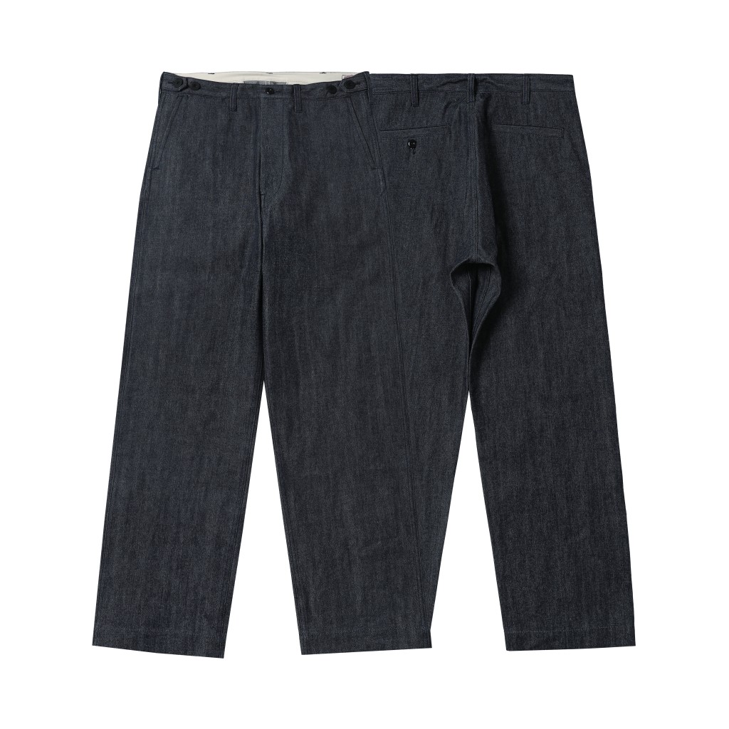 33oz ACE浮生出品强捻赤耳丹宁二战海军经典甲板裤长裤男美式复古