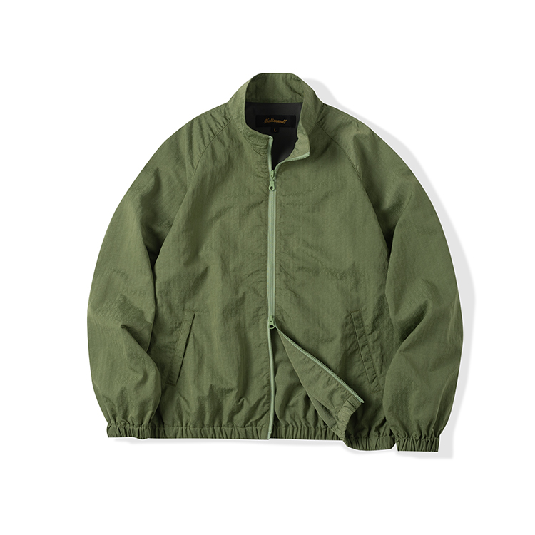 33oz NATIVEWELL薄款尼龙教练夹克绣花春夏泷定面料日企进口