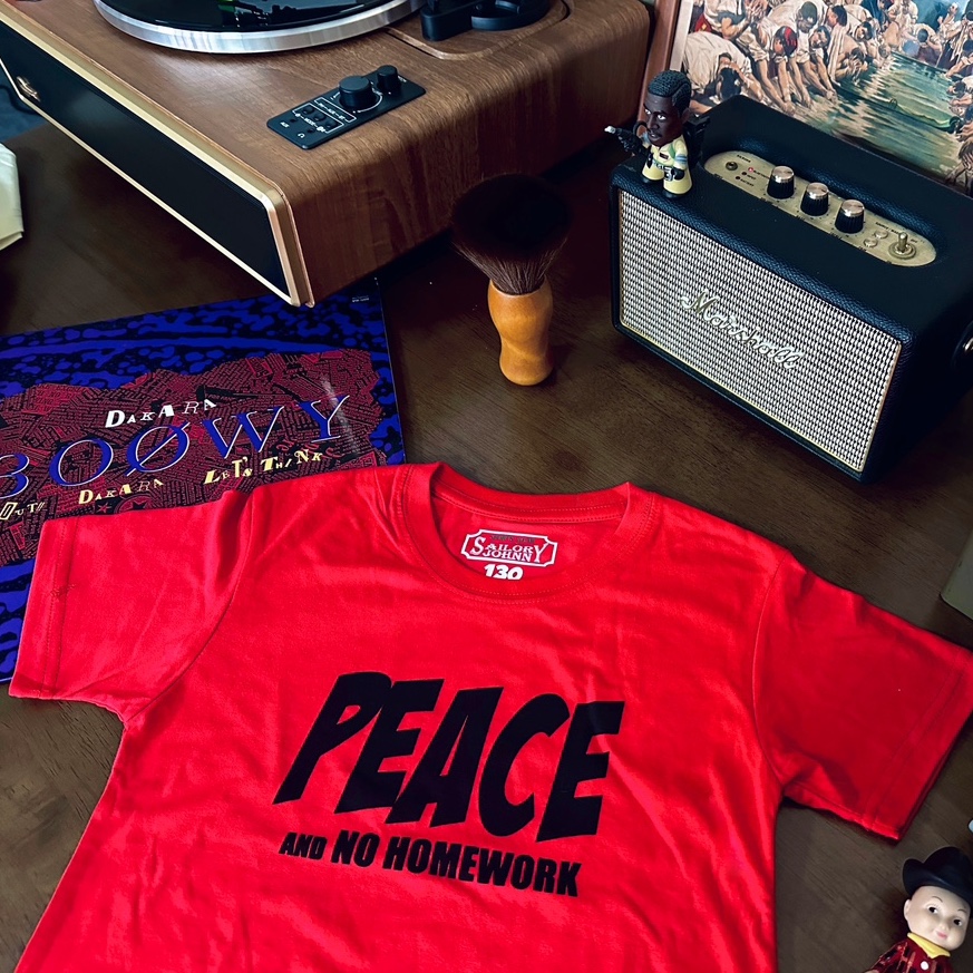 33oz SAILOR JOHNNY 美式复古童装卡通菲利猫印花T恤夏季圆领短袖