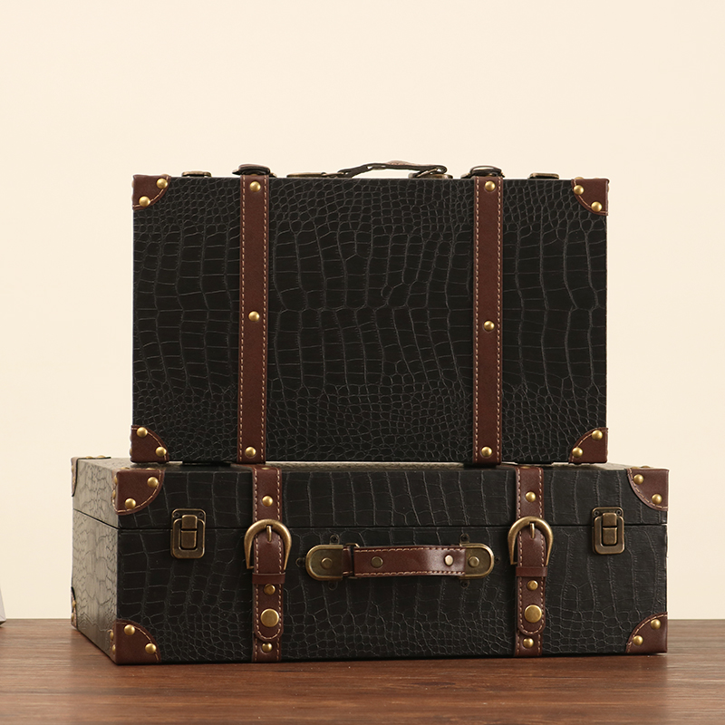 欧式怀旧复古手提箱拍照道具箱子