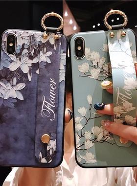 适用Iphone 16 15 14 Pro Max 13 12 11 Case Samsung S24 Ultra Wrist Strap Cover苹果16/15plus腕带壳