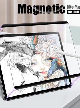 Like Paper Film For Ipad11 Pro Air 13 11 2024 12.9 10.2 On Ipad Air7/6/5/4 Magnetic Screen Protector