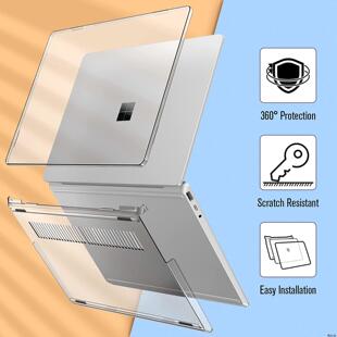 12.4 Case微软surface Hard Go2 Cover透明保护壳 Laptop3 Laptop15 13.5 Surface 适用Microsoft inch