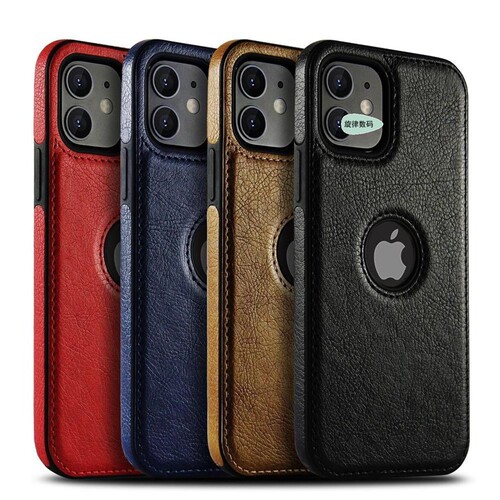 Leather Case Cover for iphone14promax 13 12 mini Xr XS 7 18po casing适用17苹果11手机壳15皮纹保护套16