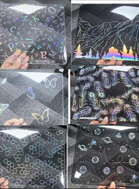 Laptop Case适用于Macbook Air M1 M2 M3 Colorful Laser Hard Cover Macbook Pro 13 14 16 Case镭射保护壳