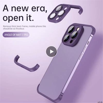 newest style Bumper On适用于iPhone16 15 14 13 12 11 Pro Max XS X Camera Lens Protector Case Frame