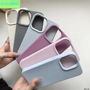 适用于苹果iPhone15 Pro Max Phone Case 14 13 12 11 Pro XSMAX XR 7 8 plus Silicone Case硅胶软套手机壳