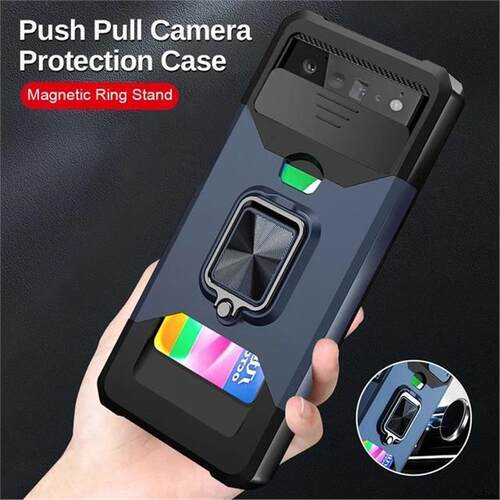 适用于谷歌pixel8pro保护套Google Pixel6/7/8pro 6A 7A Case Card Case Len Protect Cover护镜手机壳