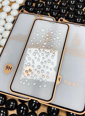 tempered glass适用于iPhone 11 12 13 14 15 16 pro max screen protector苹果13mini防指纹15plus防污xsmax