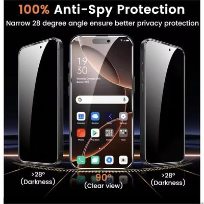 4Pcs Privacy Tempered Glass For iPhone 17 16 15 14 13 12 11 Pro Max XS XR 78p Screen Protector Glass