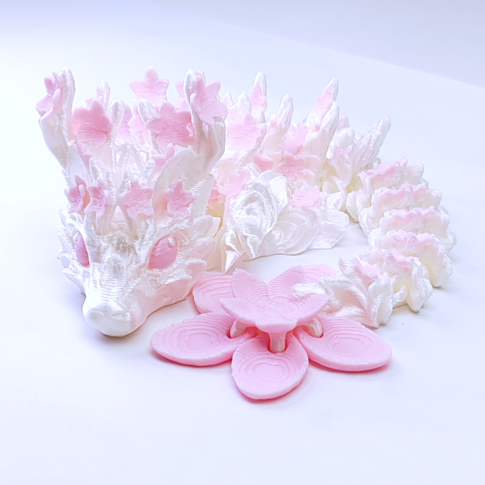 樱花龙可动可爱粉嫩创意浪漫好礼