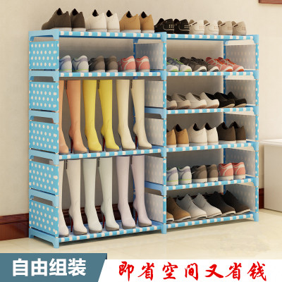 单排多层组装可拆装简易鞋架双排家用经济型鞋柜简约现代收纳特价