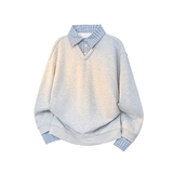 A410-A32631-P85限价129-美式假两件polo领卫衣-400g华棉复合，男装卫衣，电商A410