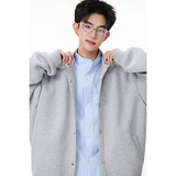 A410-WT34759-P110限价169-美式格纹假两件开衫卫衣-400G华棉，男装卫衣，电商A410