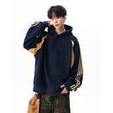 A410-A92303-P80限价119-高级感潮牌连帽卫衣-420g华棉复合仿棉，男装卫衣，电商A410