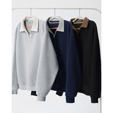 A410-WT34719-特批55限价109-美式复古假两件卫衣-400G华棉，男装卫衣，电商A410