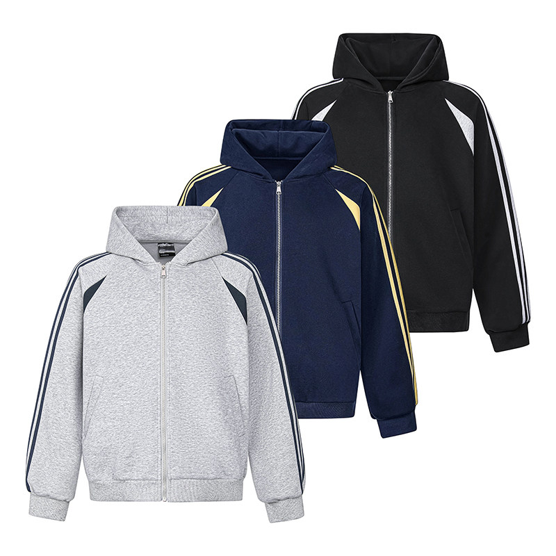 A410-WT93319-P90限价139美式撞色条纹休闲外套-华棉复合仿棉420G，男装夹克，电商A410