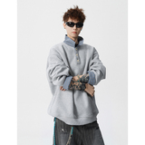 A410-A32648-P85限价129-美式POLO领宽松百搭卫衣-400g华棉，男装Polo衫，电商A410