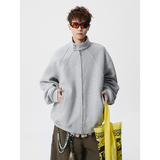 A410-WT34793-P85限价149-美式解构立领开衫卫衣-400G华棉，男装卫衣，电商A410