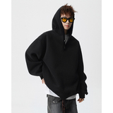 A410-A32635-P85限价129-美式重磅纽扣连帽卫衣-400g华棉复合，男装卫衣，电商A410