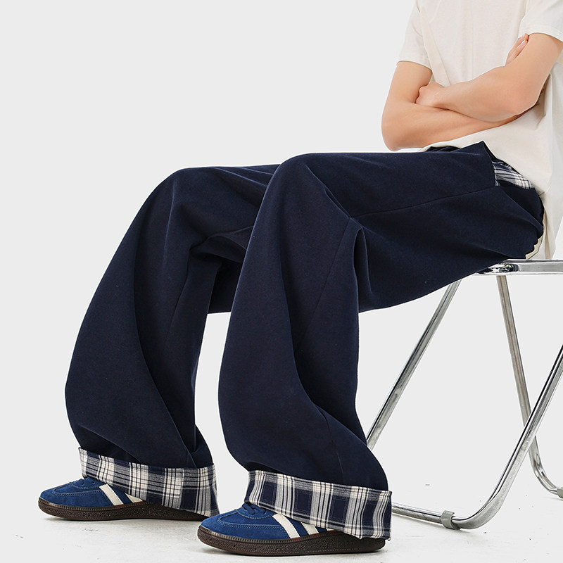 A410-K7907-特批50限价99成分65%棉35%聚酯纤维-310g磨毛卫裤面料，男装休闲裤，电商A410