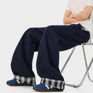 A410-K7907-特批50限价99成分65%棉35%聚酯纤维-310g磨毛卫裤面料，男装休闲裤，电商A410