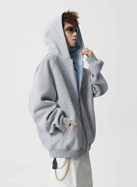 A410-WT34761-P90限价139-美式拼接格纹连帽卫衣-400g 华棉