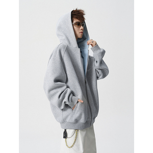 A410-WT34761-P90限价139-美式拼接格纹连帽卫衣-400g 华棉，男装卫衣，电商A410