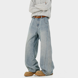A410-K5594-P80限价119-美式水洗条纹牛仔裤-320g牛仔面料，男装牛仔裤，电商A410