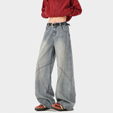 A410-K8796-特批55限价109-设计感水洗牛仔裤-320g竹节牛仔面料，男装牛仔裤，电商A410