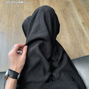 K7059*青春流行纯色肌理长裤男春秋长裤百搭直筒裤P50（限价68）图片