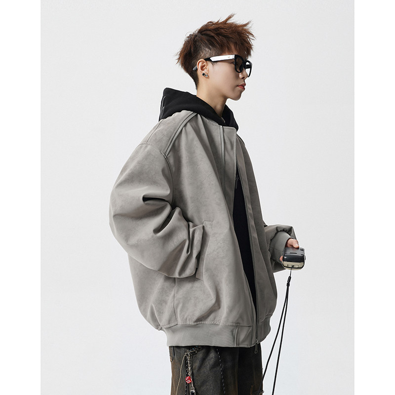 A410-WT33705-P105限价159-成分：面PU底涤-410gpu皮，男装皮衣，电商A410