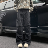 美式复古工装裤男秋冬高级感潮牌cleanfit裤子痞帅休闲宽松阔腿裤，男装休闲裤，电商A410