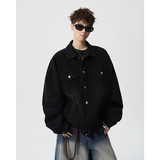 A410-WT34789-P90限价159-潮牌休闲百搭牛仔夹克-410g竹节水洗棉，男装夹克，电商A410