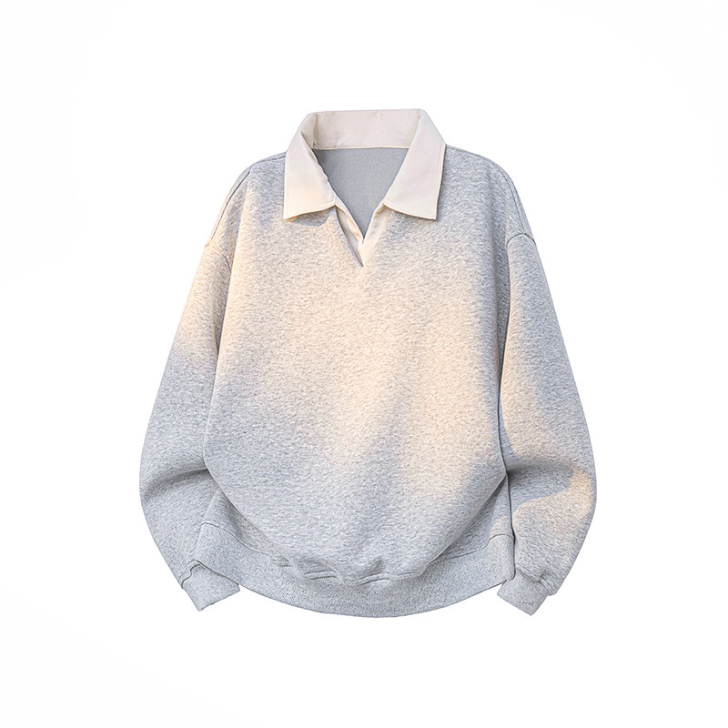 A410-WT34719-特批55限价109-美式复古假两件卫衣-400G华棉，男装卫衣，电商A410