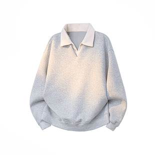 限价109 特批55 美式 复古假两件卫衣 华棉 A410 400G WT34719