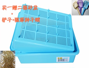大号双层猫砂盆猫厕所松木猫砂盆通用猫砂盆买一赠二包邮