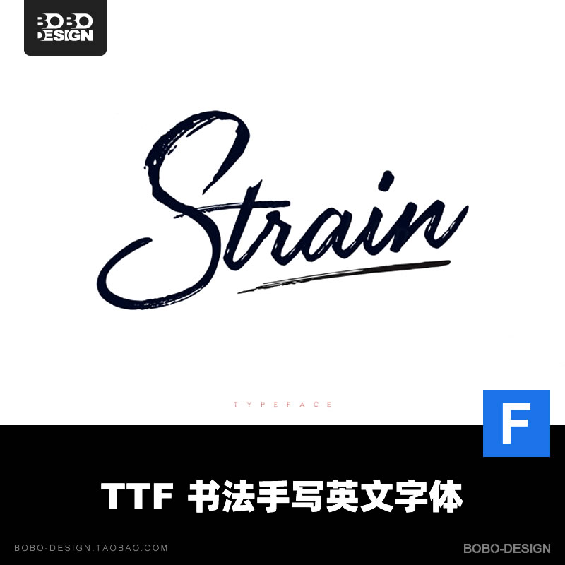 英文字体手写书法花体签名ins海报杂志画册标题PS平面设计素材ai