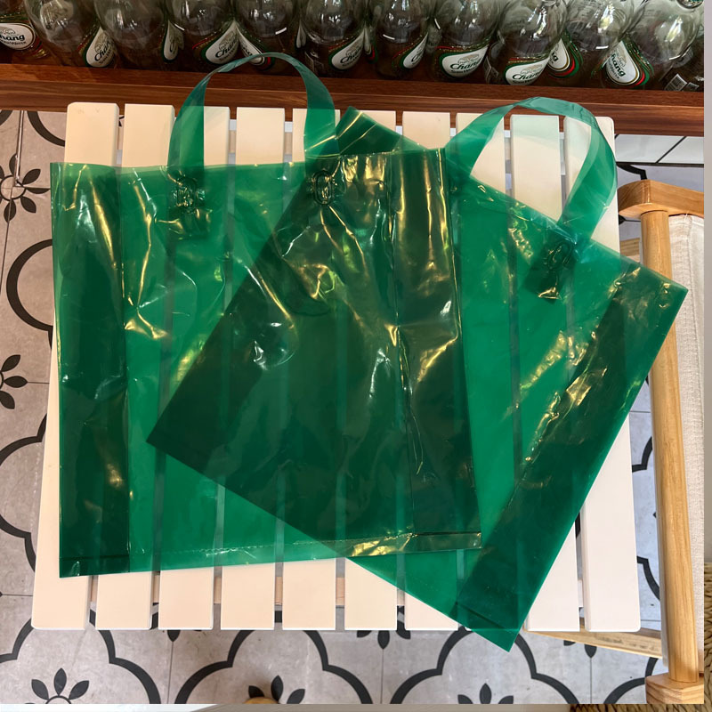 奶油风手提袋糖果色服装袋马卡龙色礼品袋长春花紫色袋橄榄绿袋子