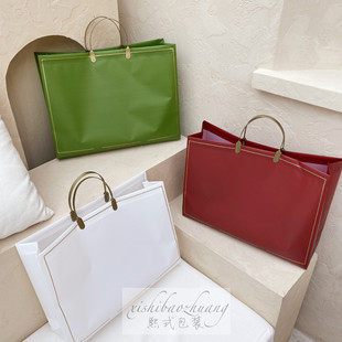 高档复合塑料袋免税店手提袋服装礼品袋商场购物袋加厚大号