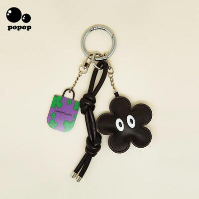 小花朵眼睛包包挂件高级感