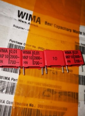 50只=110元WIMA MKP10 0.01uF/2000V 10nf 103全新薄膜电容器15MM