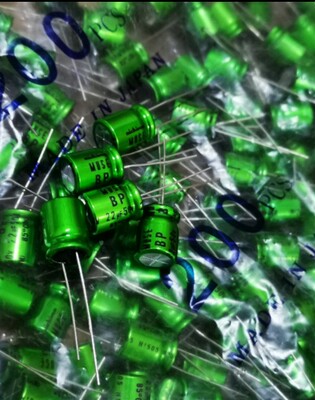 100只=130元  尼吉康电解电容器50V22UF 10*13 MUSE BP 无极 铜脚