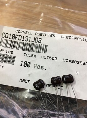 100只=170元 500V130PF 代500v150PF 500V100PF CDM银云母电容器