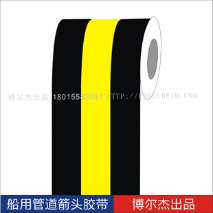 ISO 5007船用主辅色Sewage,contaminated污水，污染 管道色环贴纸